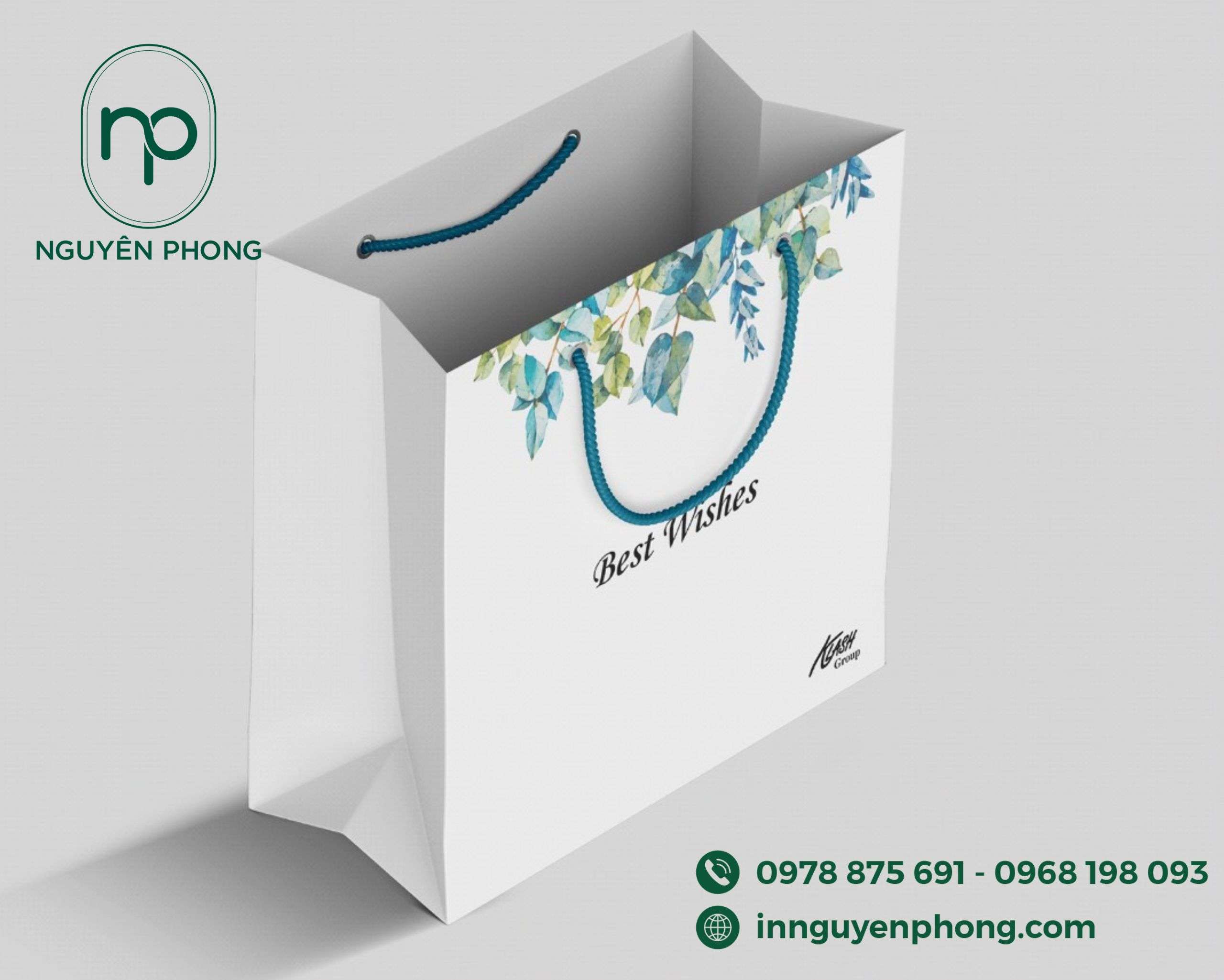 Mẫu túi giấy đựng sách làm quà 